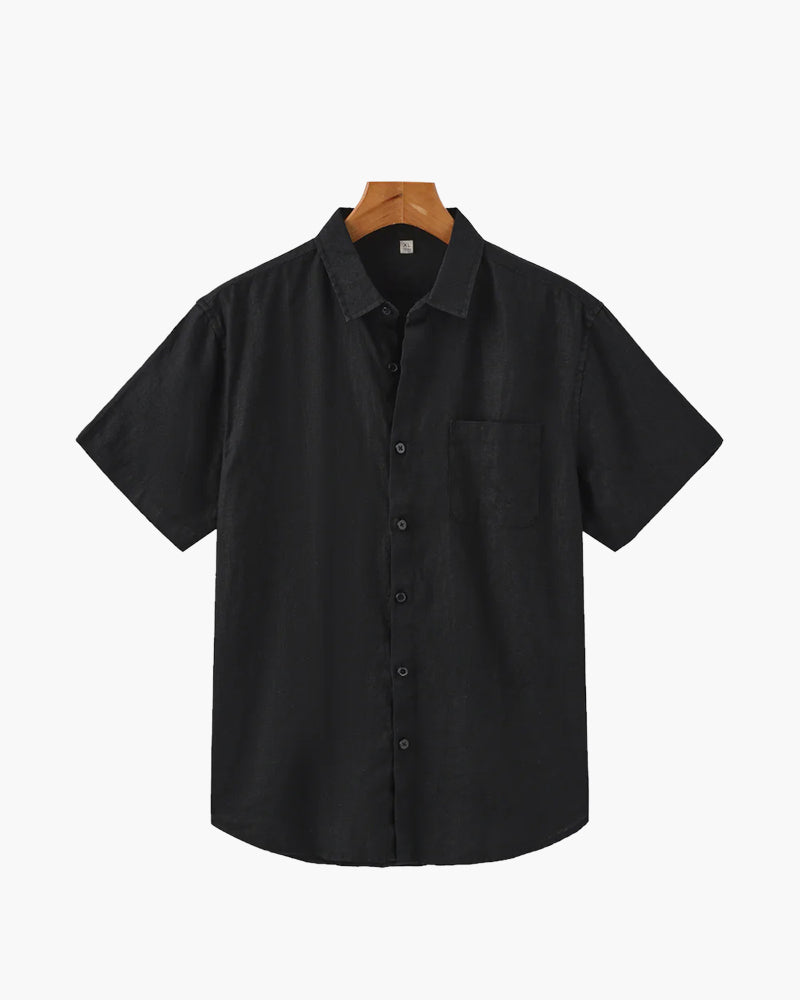 Stylish Cape Town Short Sleeve Linen Shirt for Effortless Summer Chic