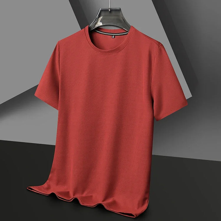 Short Sleeved Polo Shirshort Sleeved Waffle Solid Polot Fashion Splicing Men&