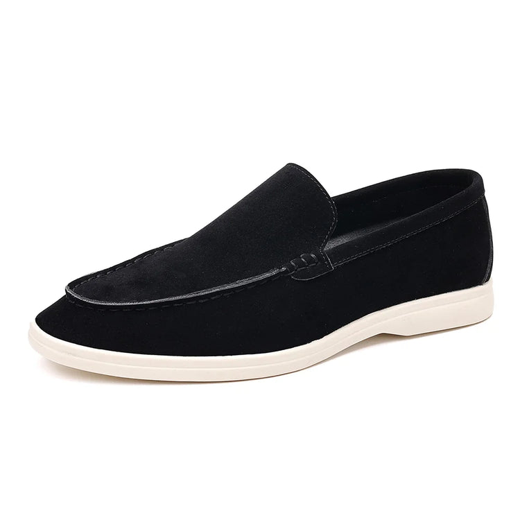 Elegant Suede Leather Moccasins for Men - Perfect for Weddings and Formal Events
