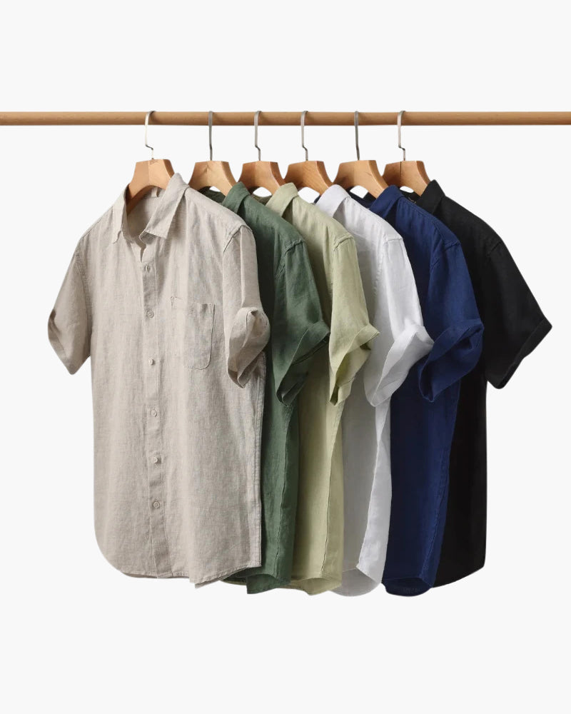 Stylish Cape Town Short Sleeve Linen Shirt for Effortless Summer Chic