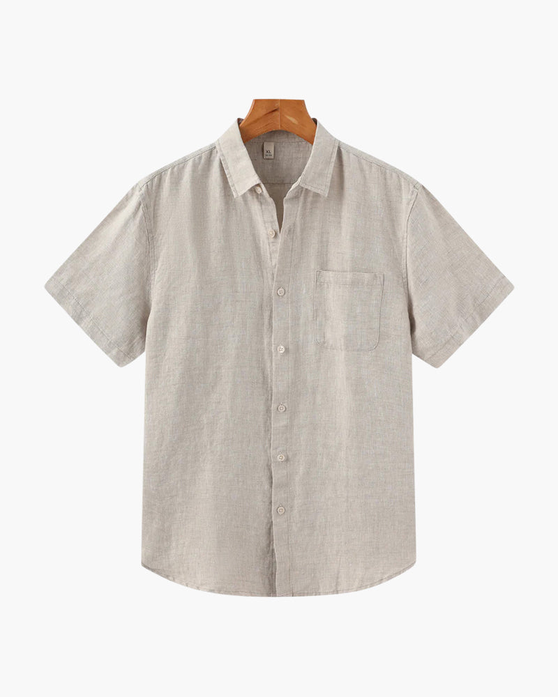 Stylish Cape Town Short Sleeve Linen Shirt for Effortless Summer Chic