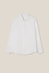 Premium Custom Logo 100% Linen Long Sleeve Shirt for Men - Breathable Casual Dress Shirt in White