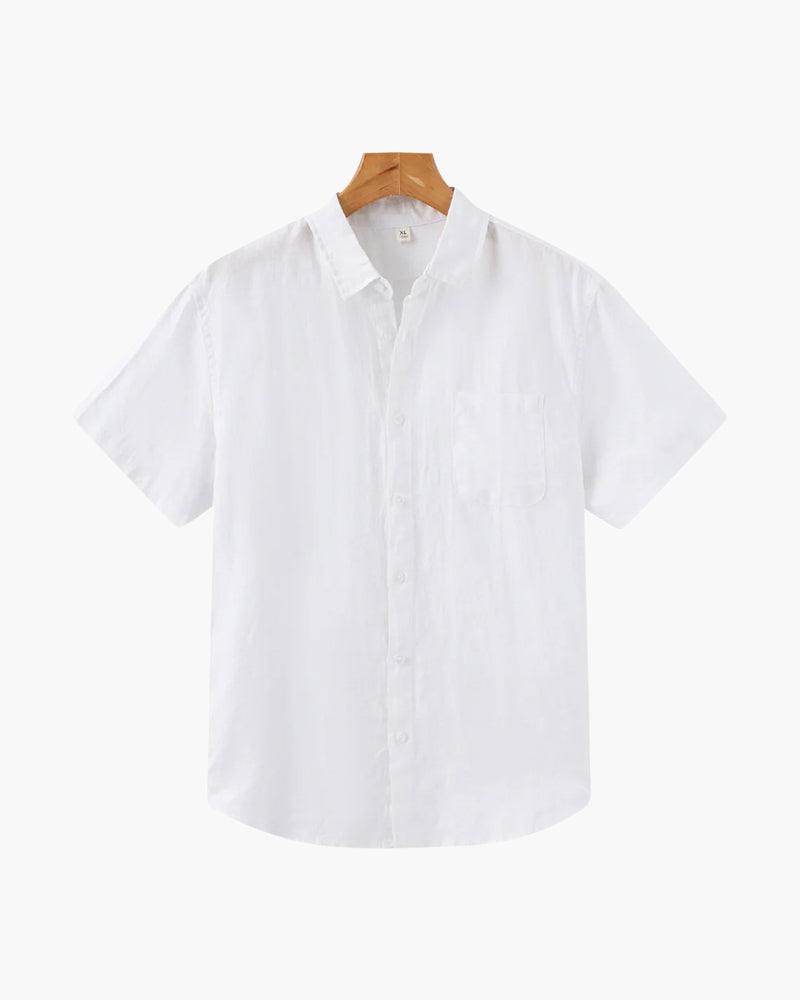 Stylish Cape Town Short Sleeve Linen Shirt for Effortless Summer Chic