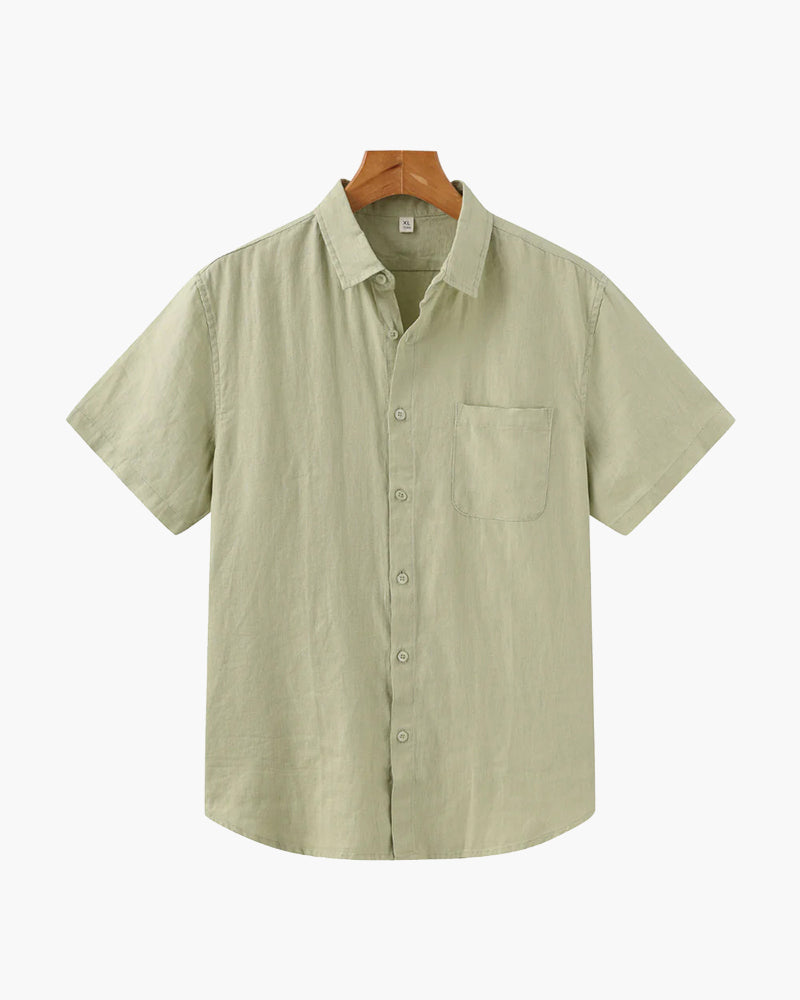 Stylish Cape Town Short Sleeve Linen Shirt for Effortless Summer Chic