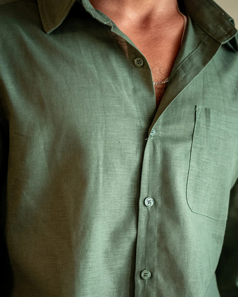 Timeless Elegance: Old Money Linen Longsleeve Combo