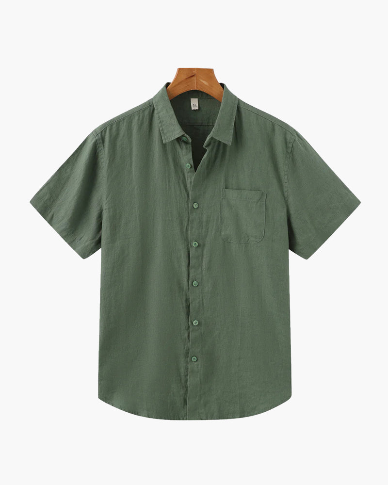Stylish Cape Town Short Sleeve Linen Shirt for Effortless Summer Chic