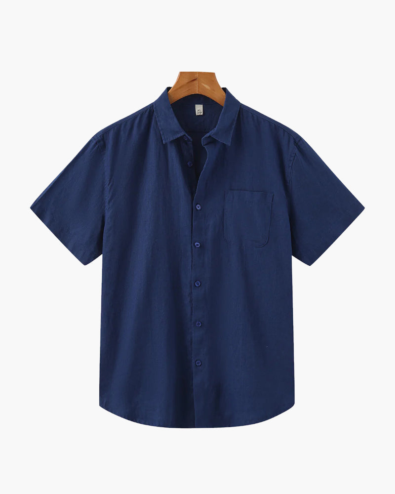 Stylish Cape Town Short Sleeve Linen Shirt for Effortless Summer Chic