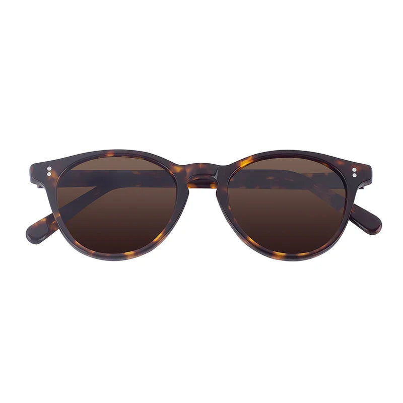 Personalized Vintage Polarized Sunglasses with Acetate Frame - Custom Logo Design