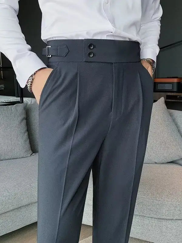 Premium Slim Fit Business Suit Pants for Men