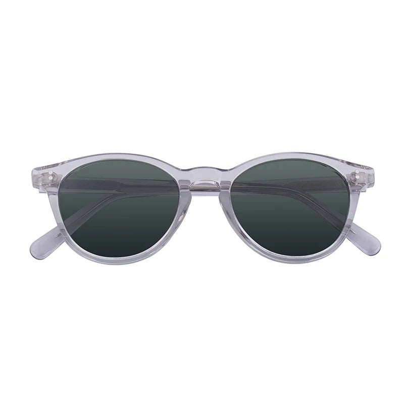 Personalized Vintage Polarized Sunglasses with Acetate Frame - Custom Logo Design