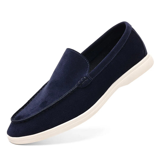 Elegant Suede Leather Moccasins for Men - Perfect for Weddings and Formal Events