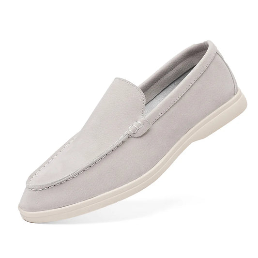 Elegant Suede Leather Moccasins for Men - Perfect for Weddings and Formal Events