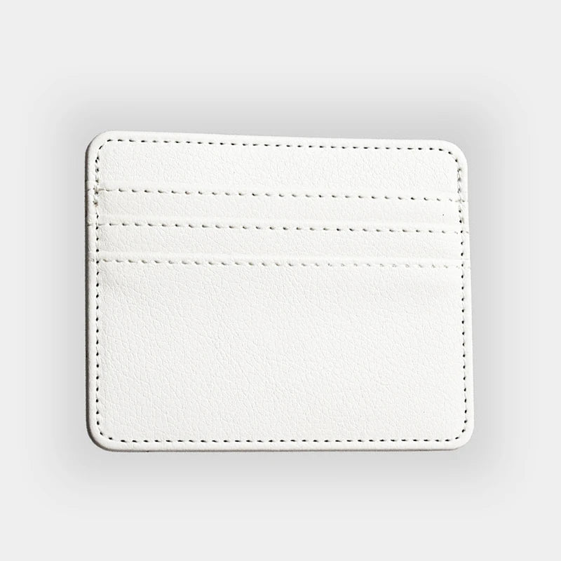 Sleek PU Leather ID Card Case - Slim Multi-Slot Holder for Bank and Credit Cards