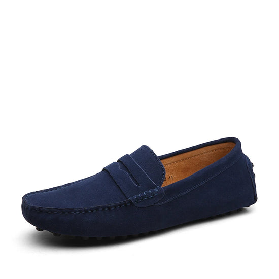 Premium Leather Loafers for Men - Stylish Casual Slip-On Moccasins & Driving Shoes (Sizes 38-49)